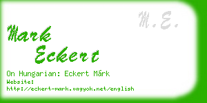 mark eckert business card